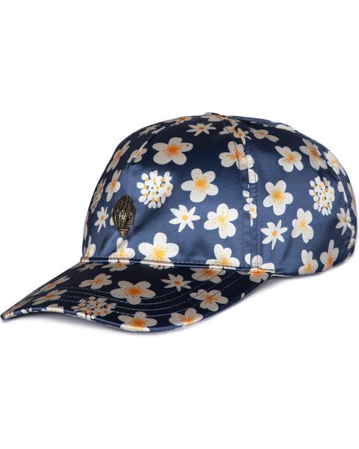 Kurt Geiger Blue Ditzy Floral Baseball Cap