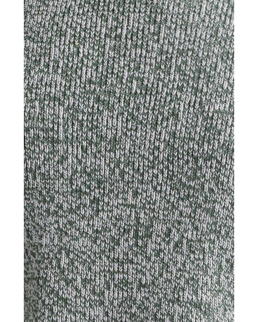 PacSun Gray Micah Marled Crop Cotton Blend Rib Sweater