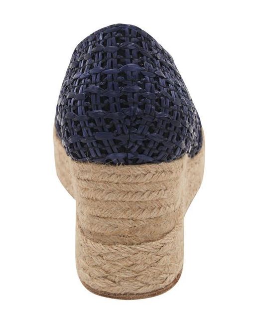 Andre Assous Blue Patti Espadrille Wedge