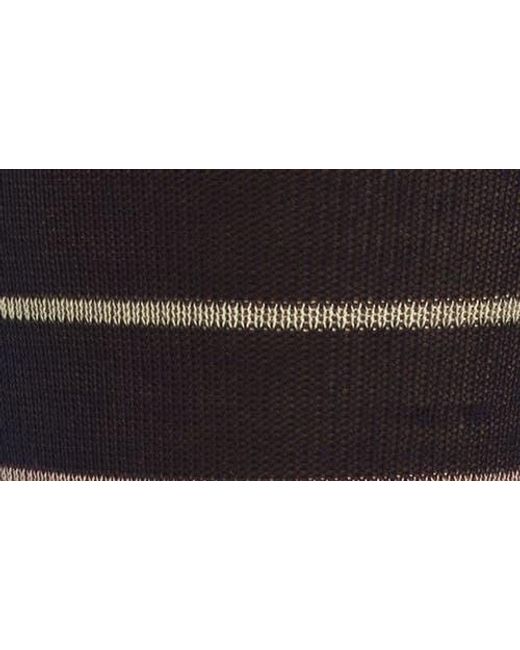 Paul Smith Black Keith Stripe Dress Socks for men