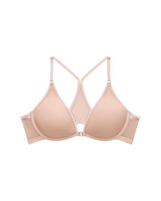 Thirdlove Brown Bare Underwire Front Clasp Mesh Spacer Bra