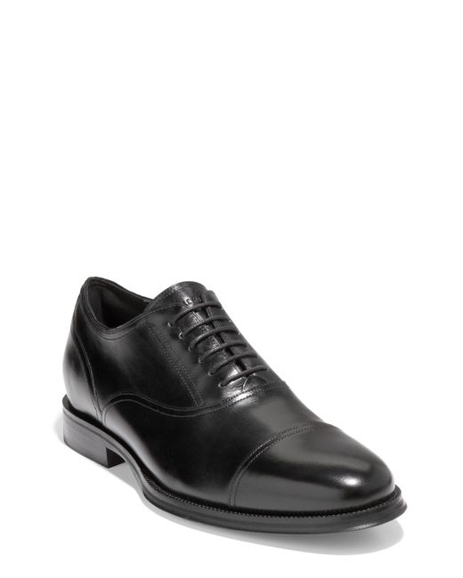 Cole haan black hot sale cap toe oxford