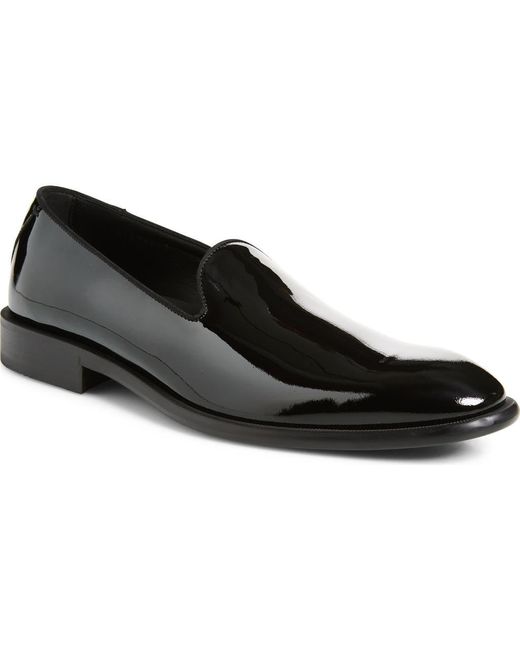 Boss Black Derrek Patent Leather Venetian Loafer for men