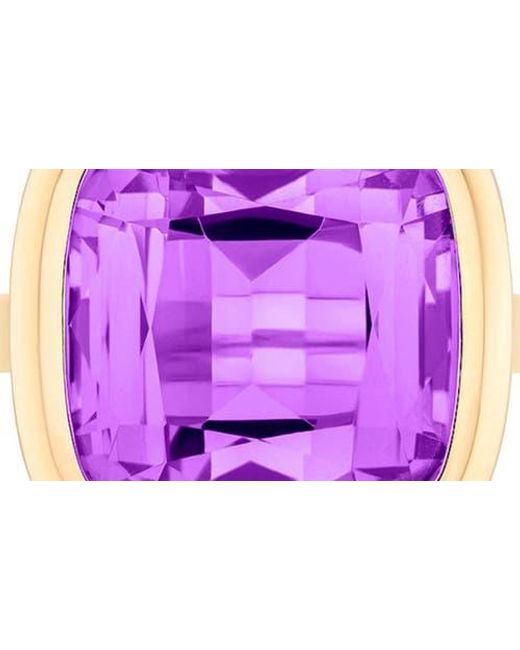 Goshwara Pink Manhattan Cushion Cut Topaz Cocktail Ring