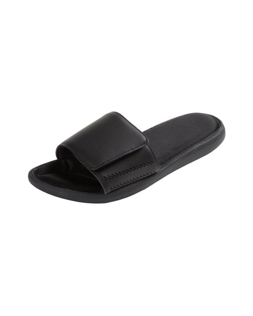 Kingsize Black Memory Foam Slide Sandal for men