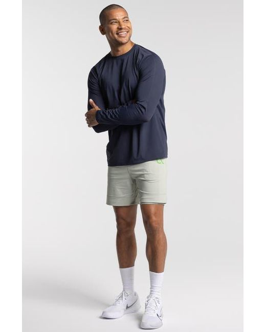 AVI Blue Performance Pickleball Long Sleeve for men