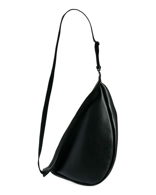 The Row Black Large Slouchy Banana Leather Crossbody Bag