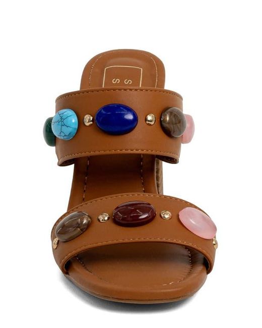 Shu Shop Brown Elizabeth Block Heel Sandal