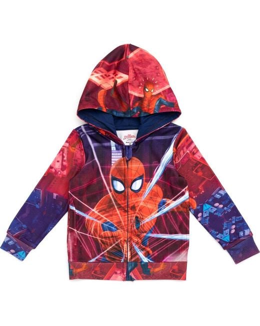 Marvel Red Spider- Sublimated Pullover Hoodie for men