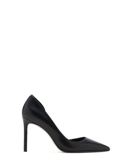 Mango Black Audrey Half D'Orsay Pump