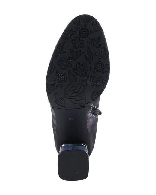 Spring Step Black Carre Cap Toe Bootie
