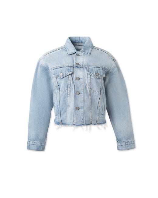 Boyish Blue The Harvey Oversized Cutoff Denim Jacket