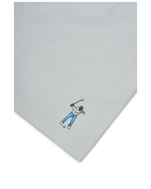 EASTSIDE GOLF Gray Drawstring Waist Golf Shorts for men