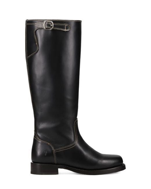 Frye Black Campus Knee High Riding Boot
