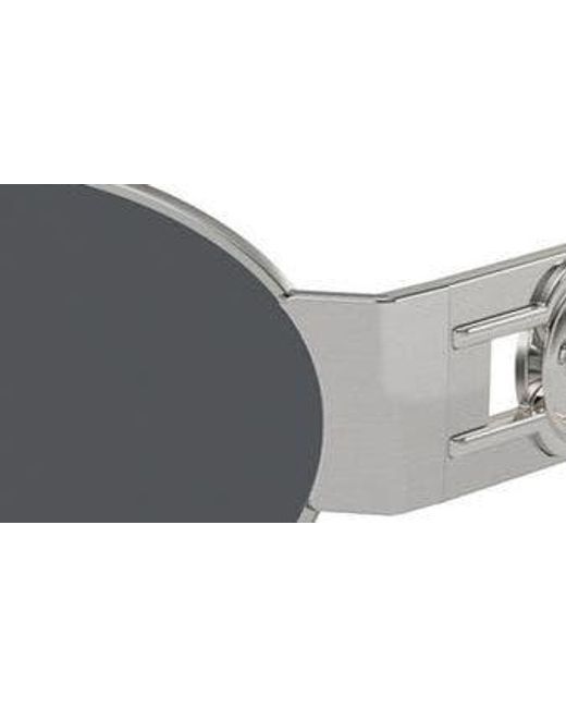 Versace Black 56mm Oval Sunglasses for men