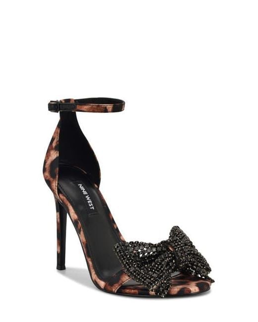 Nine West Black Tansie Ankle Strap Sandal