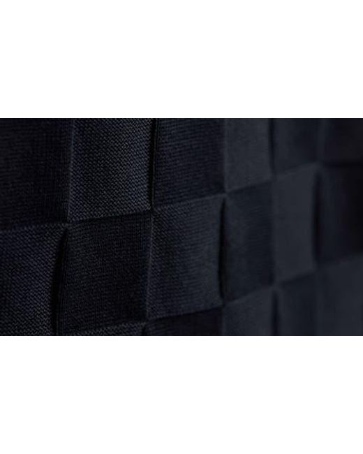 Bugatchi Black Geo Textured Cotton T-Shirt for men