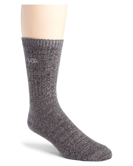 Ugg Gray Ugg Trey Rib Crew Socks for men