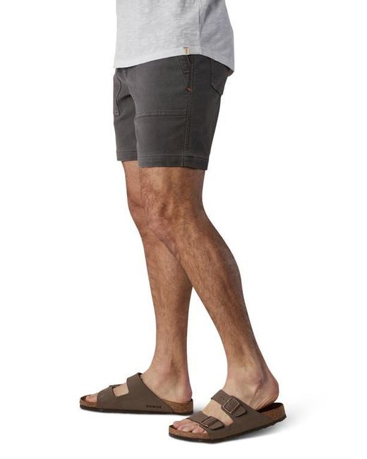 The Normal Brand Black Comfort Terry Utility Shorts for men
