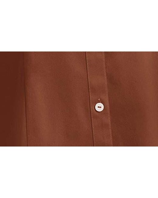 Foxcroft Blue June Stretch Cotton Blend Button-Up Shirt