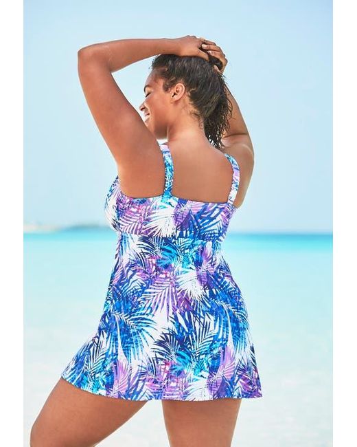 Swim 365 Pink Loop Strap Two-Piece Swim Dress