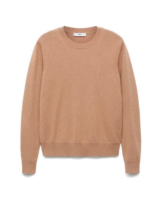 Mango Black Crewneck Cashmere Sweater