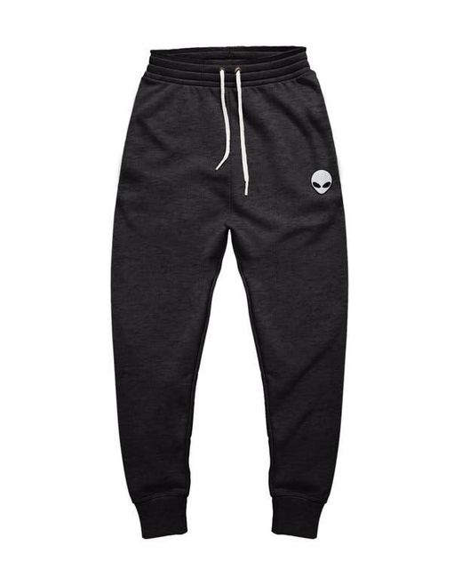Alix Black Alien Midweight Fleece Jogger Pant for men