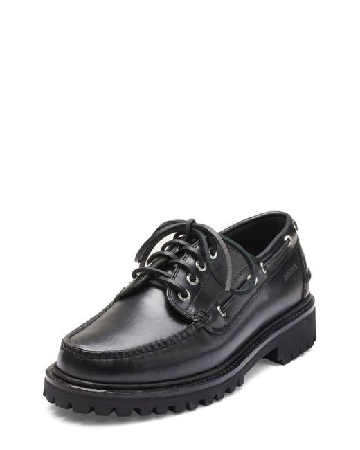 G.H.BASS Black Ranger Camp Moc Toe Loafer for men