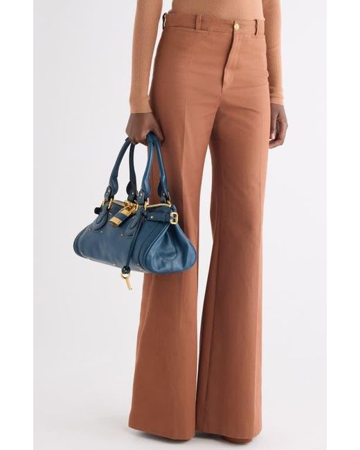 Chloé Blue Paddington Leather Satchel