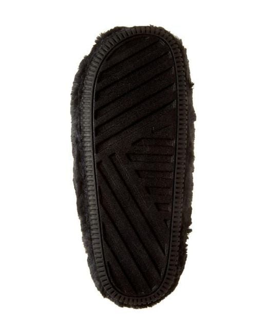 Nike Blue Calm Faux Fur Mule