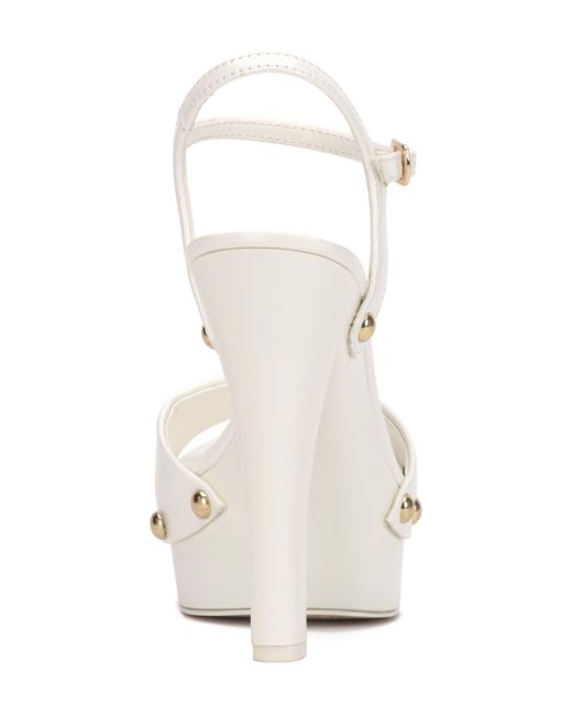 Jessica Simpson White Calenta Ankle Strap Platform Sandal