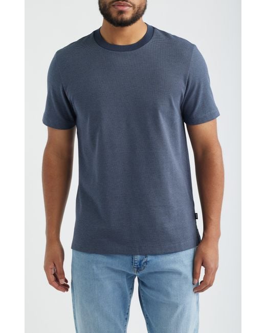 Boss Blue Thompson Solid T-Shirt for men