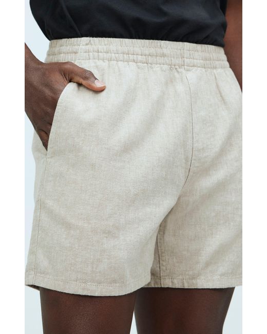 Madewell Multicolor Everywear Linen Twill Shorts for men
