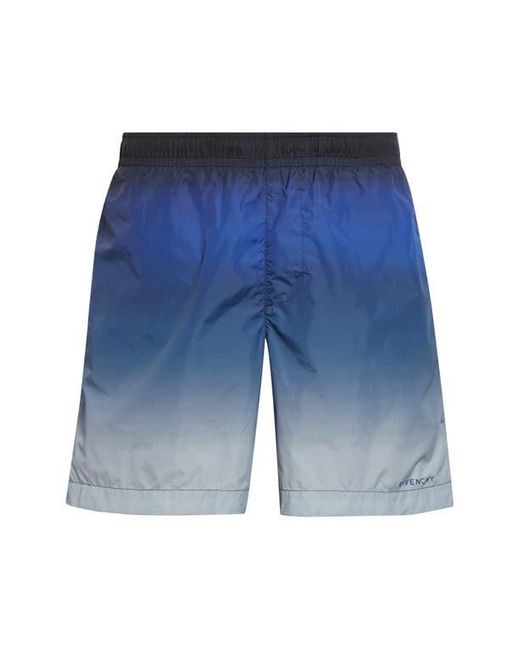 Givenchy Blue Long Swim Trunks for men