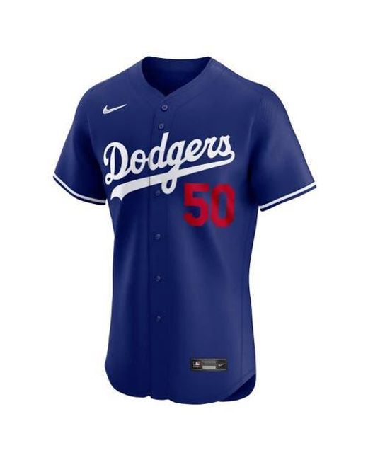 Nike Blue Mookie Betts Los Angeles Dodgers Alternate 2 Elite Player Jersey for men