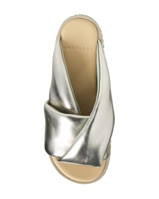 4Ccccees Metallic Plia Anda Platform Sandal