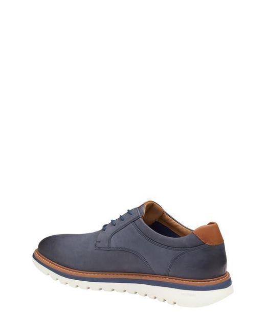 Johnston & Murphy Blue Braydon Plain Toe Derby for men