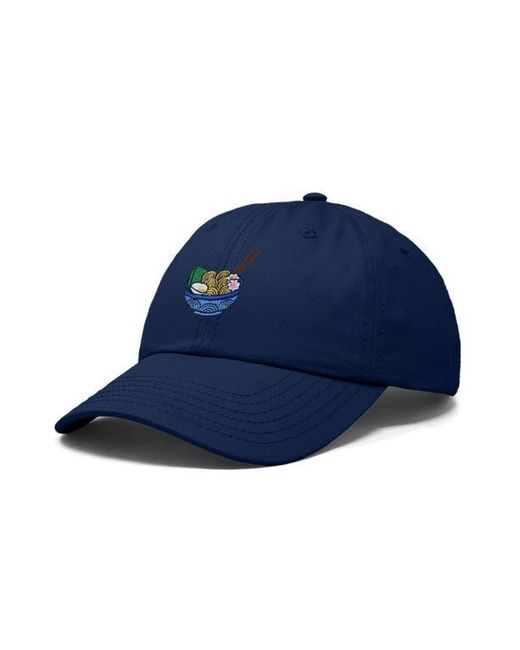 Alix Blue Noodles Embroidered Casual Cap
