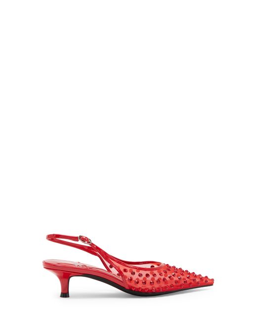 Jeffrey Campbell Red Persona Pointed Toe Slingback Pump