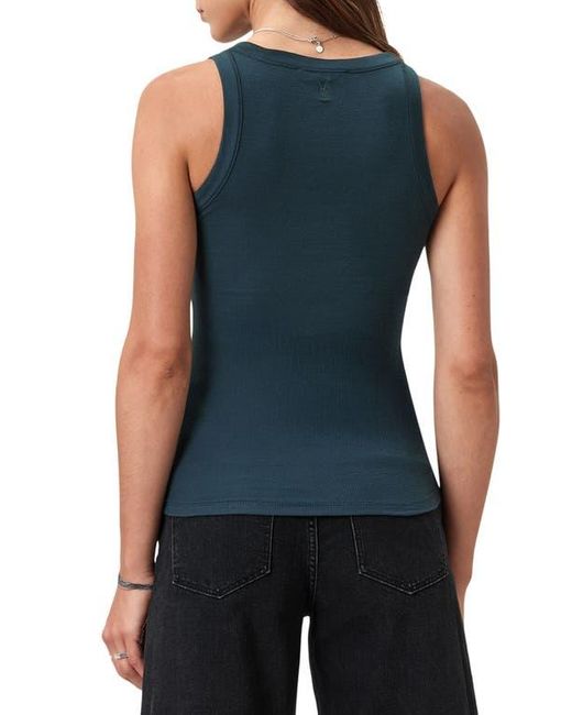 AllSaints Blue Rina Rib Tank