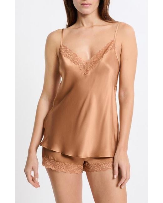 Etam Brown Milky Silk Camisole