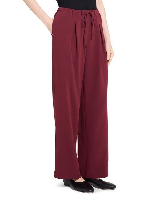 Theory Red Drawstring Pants