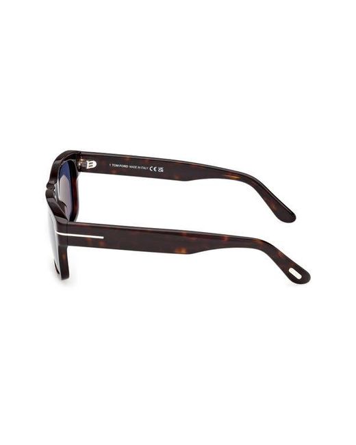 Tom Ford Blue Smith-02 55Mm Rectangular Sunglasses for men