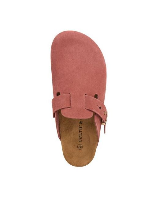 Celtic & Co. Pink Stud Strap Clog