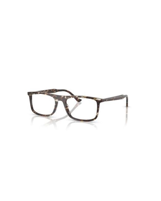 Ray-Ban Yellow 55Mm Rectangle Optical Glasses