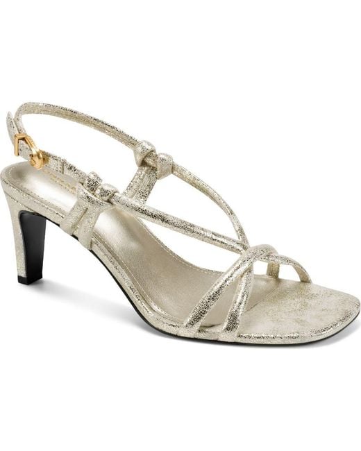 Donna Karan Metallic Basil Strappy Sandal