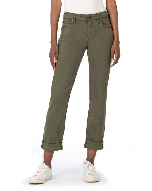 Kut From The Kloth Green Catherine Mid Rise Boyfriend Jeans