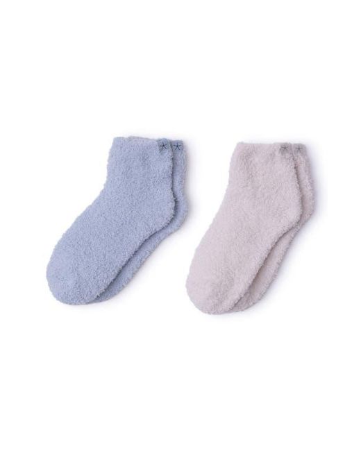 Barefoot Dreams Blue Cozychic Assorted 2-Pack Ankle Socks