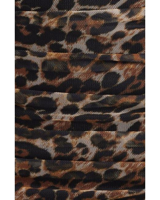 Jump Apparel Black Leopard Print Long Sleeve Minidress