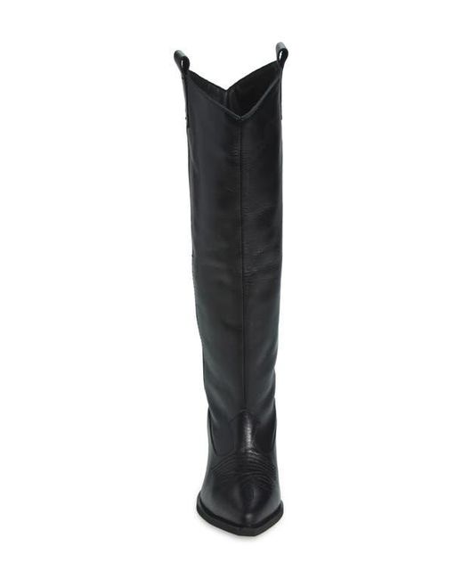 VAQUERA Black Kitten Heel Cowboy Boot